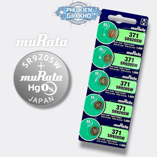 [Vỉ 5 viên] Pin Cúc Áo MURATA 1.55V - SR621 / SR626 / SR920 / SR927 - Ổn Định, An Toàn