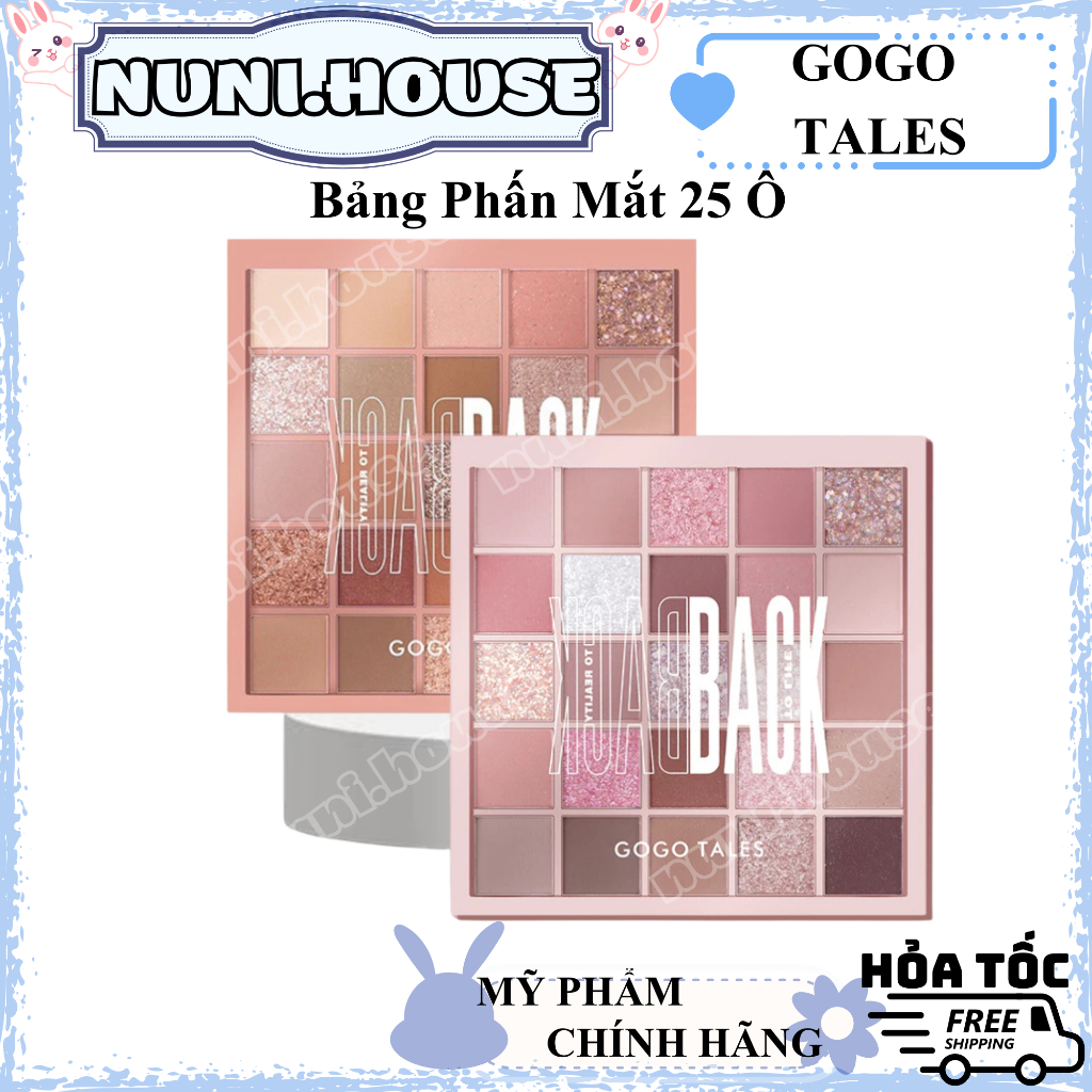 [GOGO TALES] Phấn Mắt 25 Ô GOGOTALES GT282 Crystal Color Charming Eyes/9 Ô GT479 GOGOTALES POCKET DO