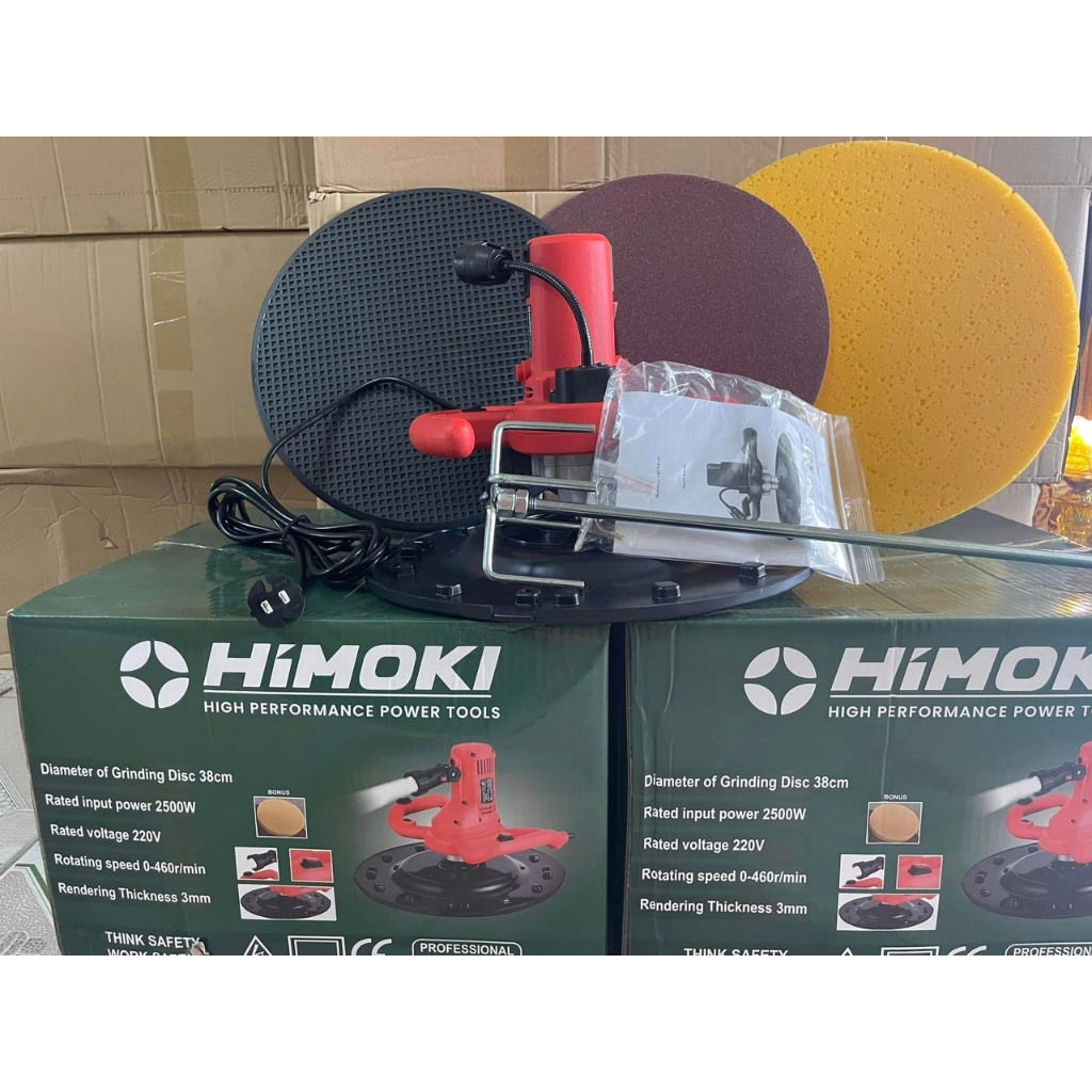 Máy Xoa vữa trát tường đường kính 38cm TOBOKI-HIMOKI japan, tặng 4 mặt xoa