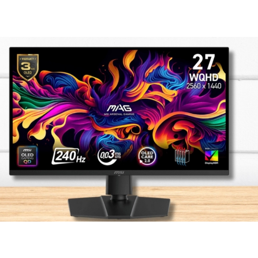 Màn hình Msi MAG 273QP QD-OLED X24 26.5" (QHD (2K) 2560 x 1440/ OLED/ 240Hz/ 0.03 ms) đẳng cấp thời 