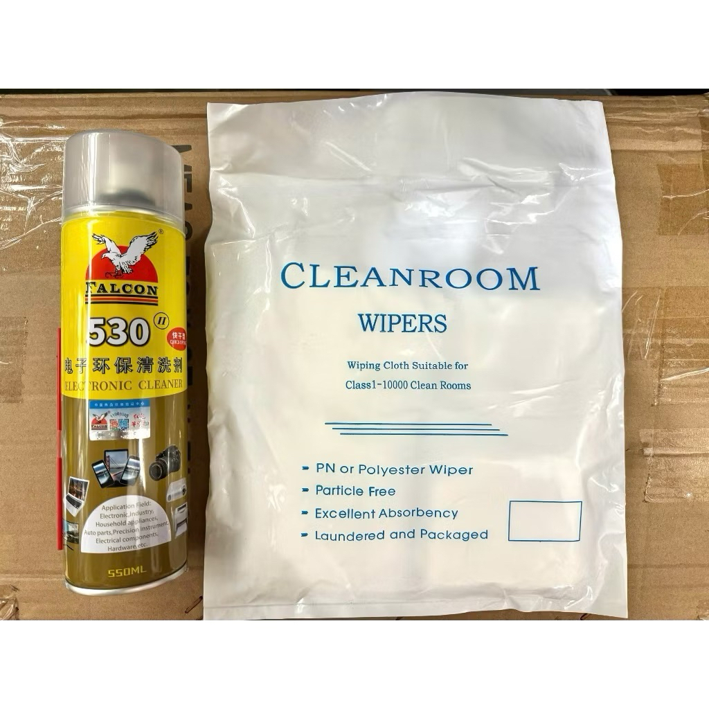 Combo Chai Rửa Keo FALCON 530 Và Khăn Lau Màn Hình Loại Xịn