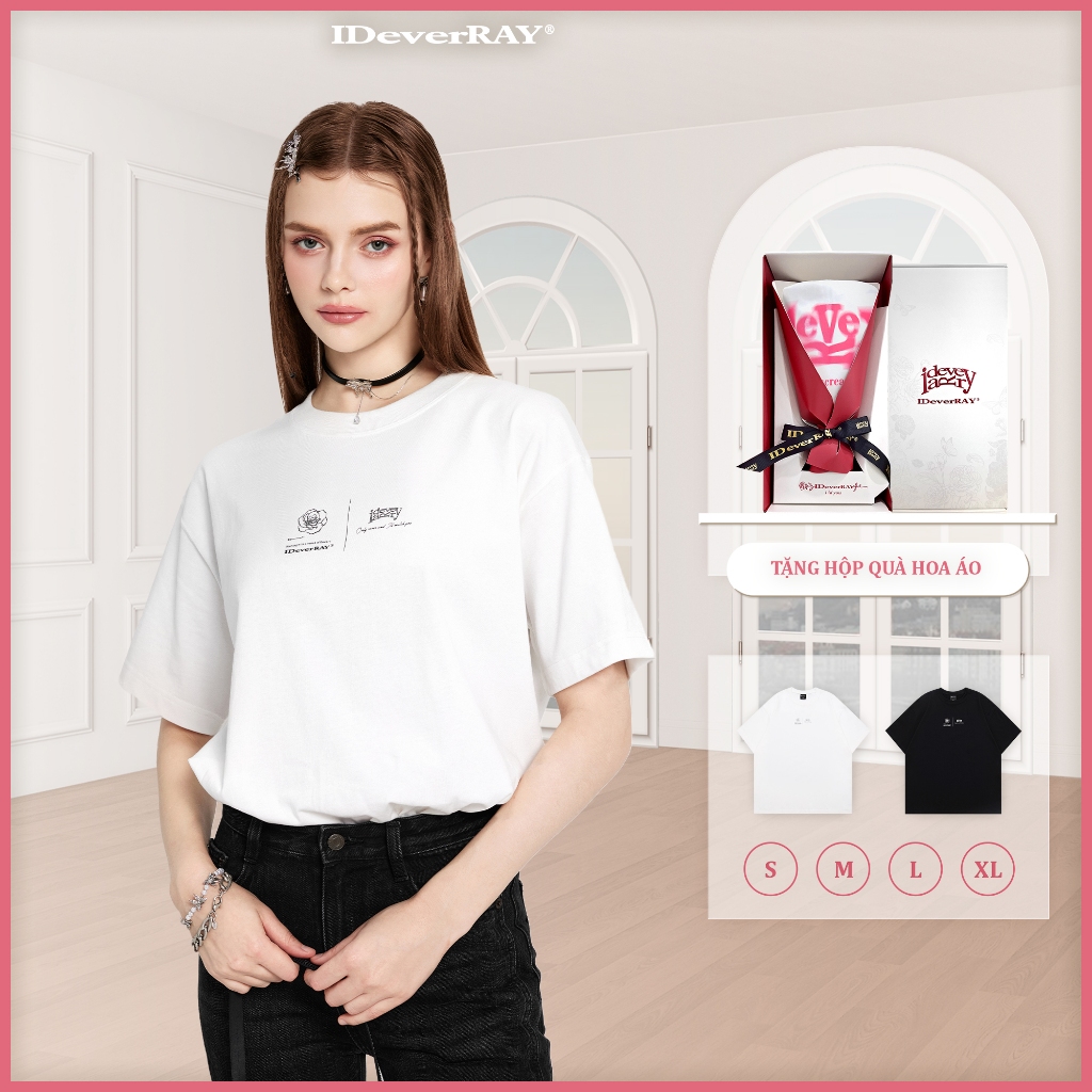 {HỘP HOA SNOW} Áo thun unisex cao cấp chính hãng IDeverRAY [Eternity]Modern chất cotton 230gsm, 24KS