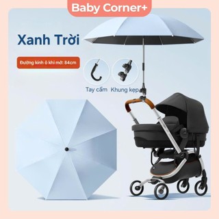  Baby Corner+ Ô dù gắn xe đẩy cố định cho bé che mưa che nắng đa năng an toàn tiện lợi 
