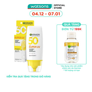  Dưỡng Chất Chống Nắng Garnier Skin Naturals Super UV Invisible Serum Sunscreen 30ml 