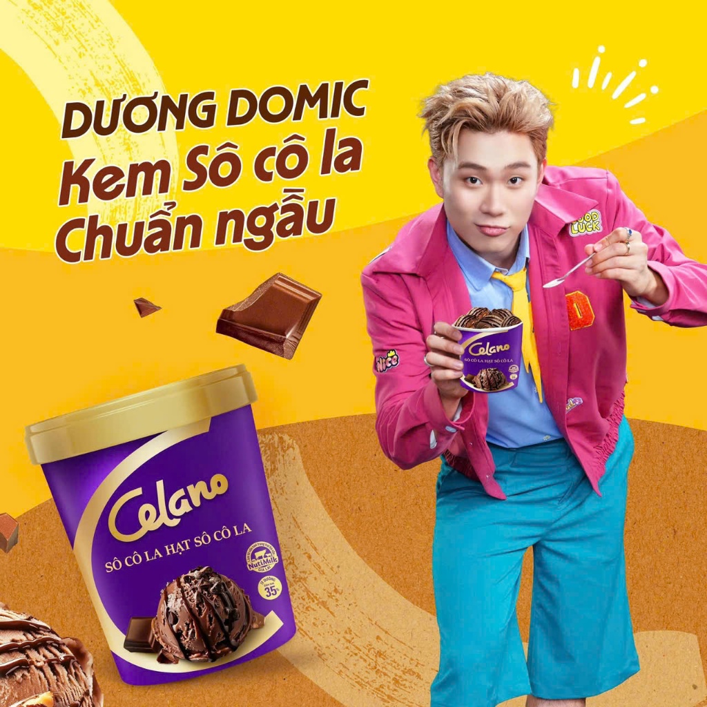 Kem hộp Celano socola hạt socola (460ML)