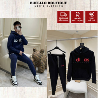  Bộ Quần Áo Nam Mùa Đông Dattt In Chữ Nổi Ngang Ngực Siêu Chất - Bộ Hoodie Nam Nữ Datt In Chữ Nổi Cao Cấp 