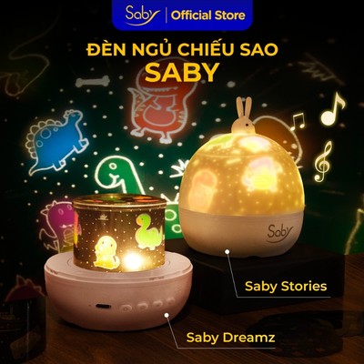 Đèn ngủ chiếu sao Saby hình khủng long,loa bluetooth đèn chiếu trần 3D pin sạc,xoay 360 độ,BH 12m
