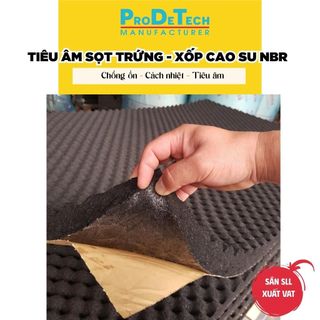  Xốp tiêu âm xốp trứng NBR dán tường có keo tiện lợi hút âm giảm vang cực tốt 
