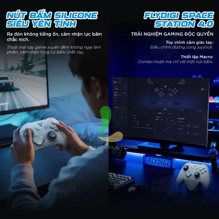 Flydigi Direwolf 4 HOSAN Không Dây Hỗ trợ Macro, Polling Rate 1000Hz Cho PC, Laptop, Nintendo Switch | BigBuy360 - bigbuy360.vn