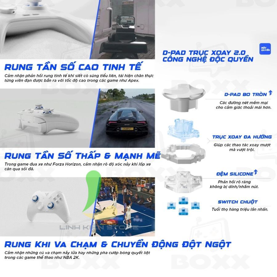Flydigi Direwolf 4 HOSAN Không Dây Hỗ trợ Macro, Polling Rate 1000Hz Cho PC, Laptop, Nintendo Switch | BigBuy360 - bigbuy360.vn