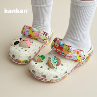   BẢN PEANUT  Sục SHMALLOW Quai Len Nữ Đế Thấp KanKanStore Họa Tiết Hoạt Hình Dễ Thương Ka118 