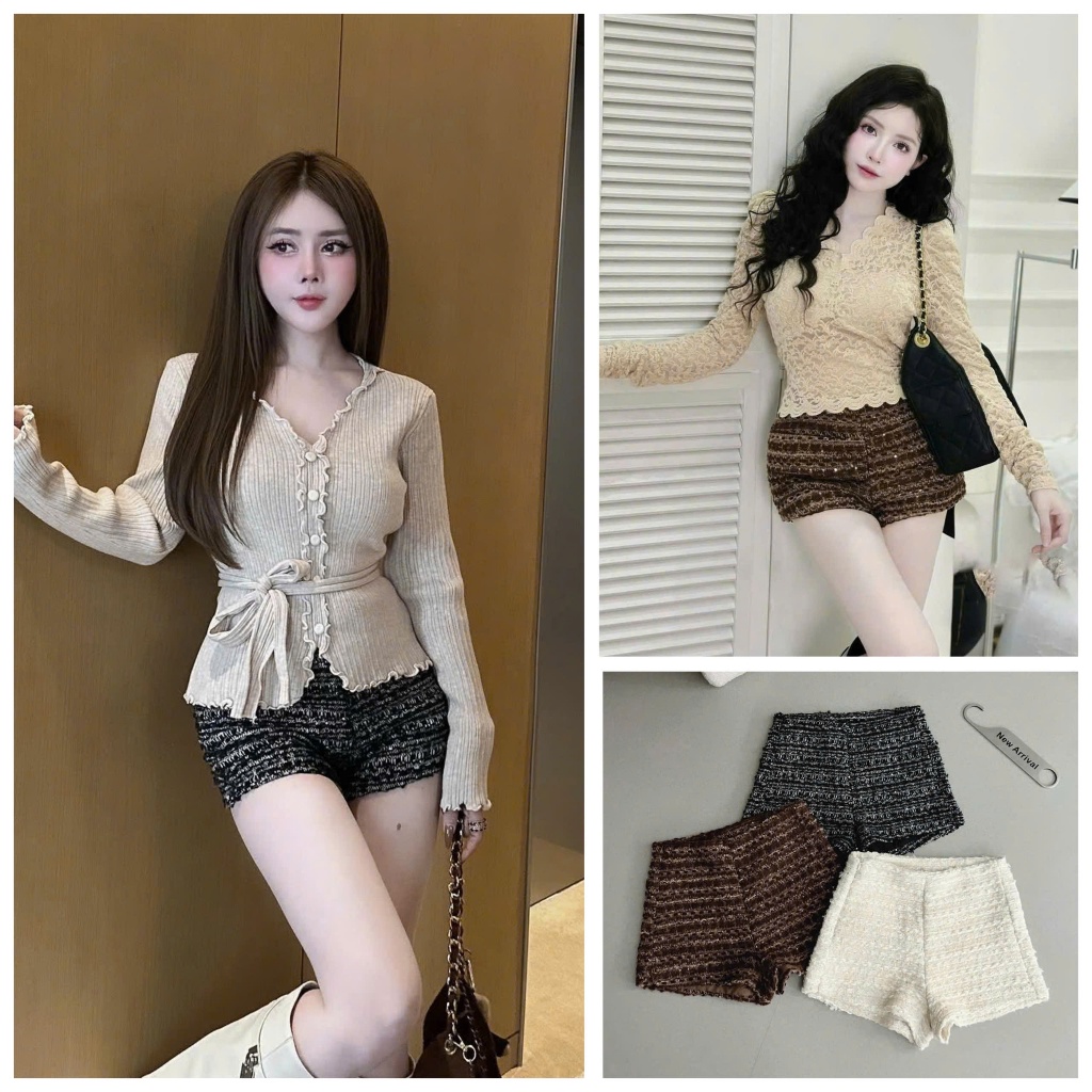 SALE LẺ SIZE Quần short sooc dạ kim sa vân ngang UMEE STORE QCCC QCL1 QS0557 8084