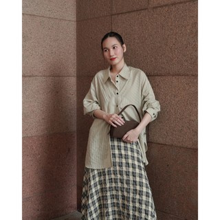 Áo sơ mi nữ phom rộng KHÂU BY CQ Oversized