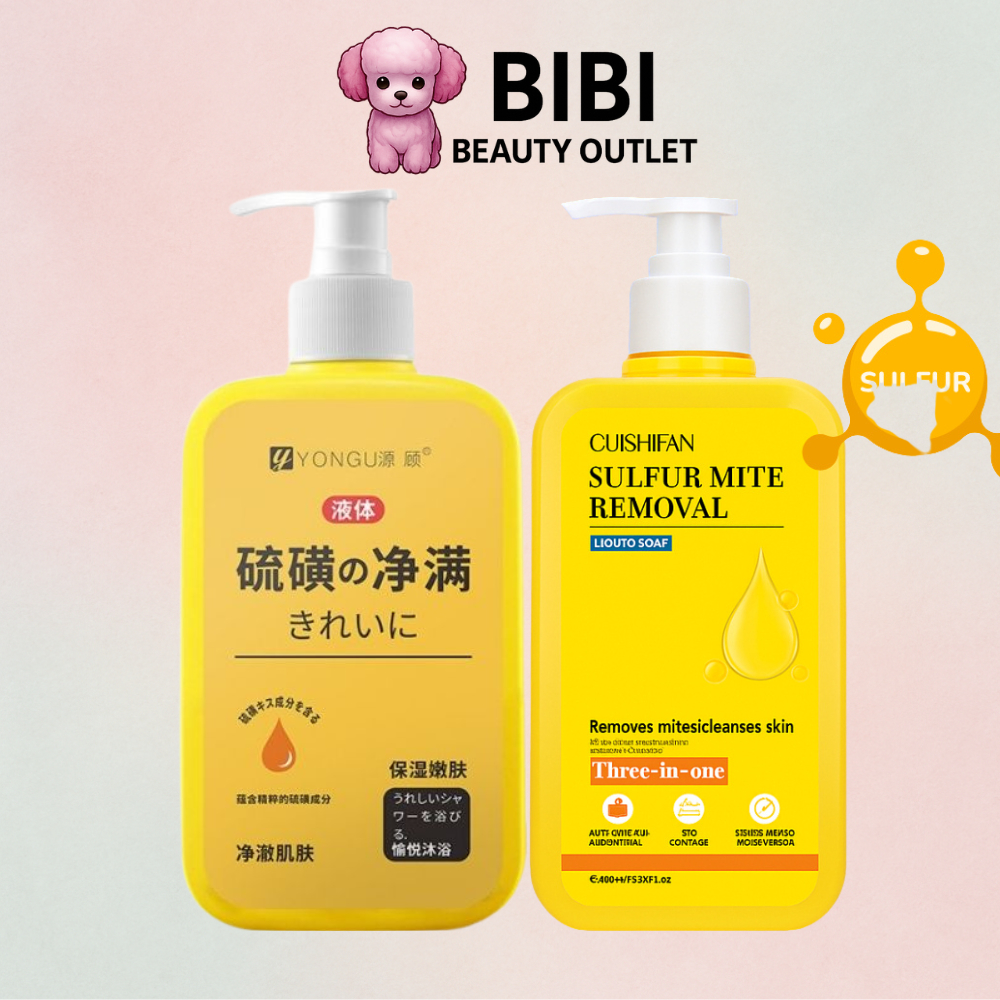 Gel Tắm Nghệ Đỏ Yongu/ Cuishifan Tinh Chất Nghệ Đỏ Lưu Huỳnh Sạch Da, Cấp Ẩm Giảm Mụn, Thâm Mông