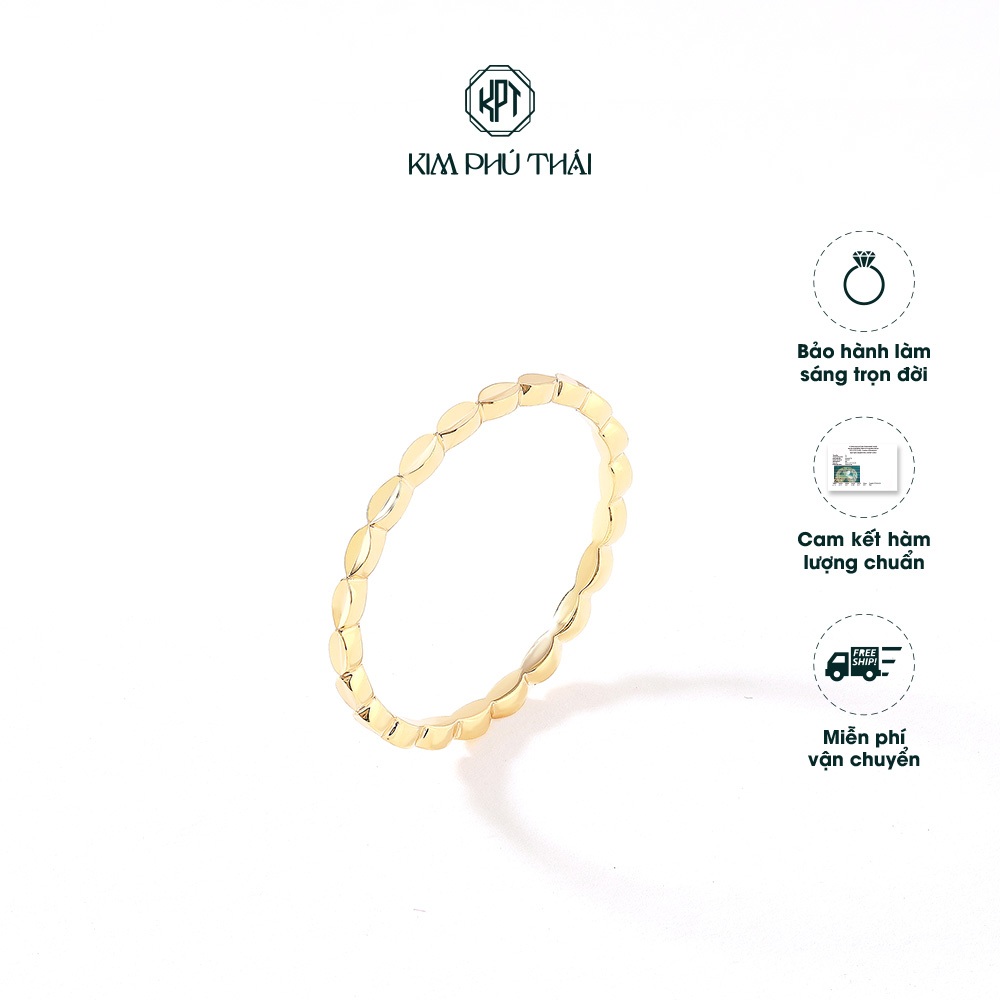 Nhẫn Nữ KIM PHÚ THÁI Vàng 10K Thiết Kế Phay Xoắn – NV3