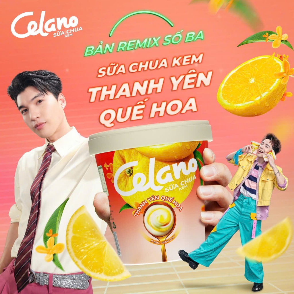 Kem hộp Celano sữa chua kem thanh yên quế hoa (460ML)