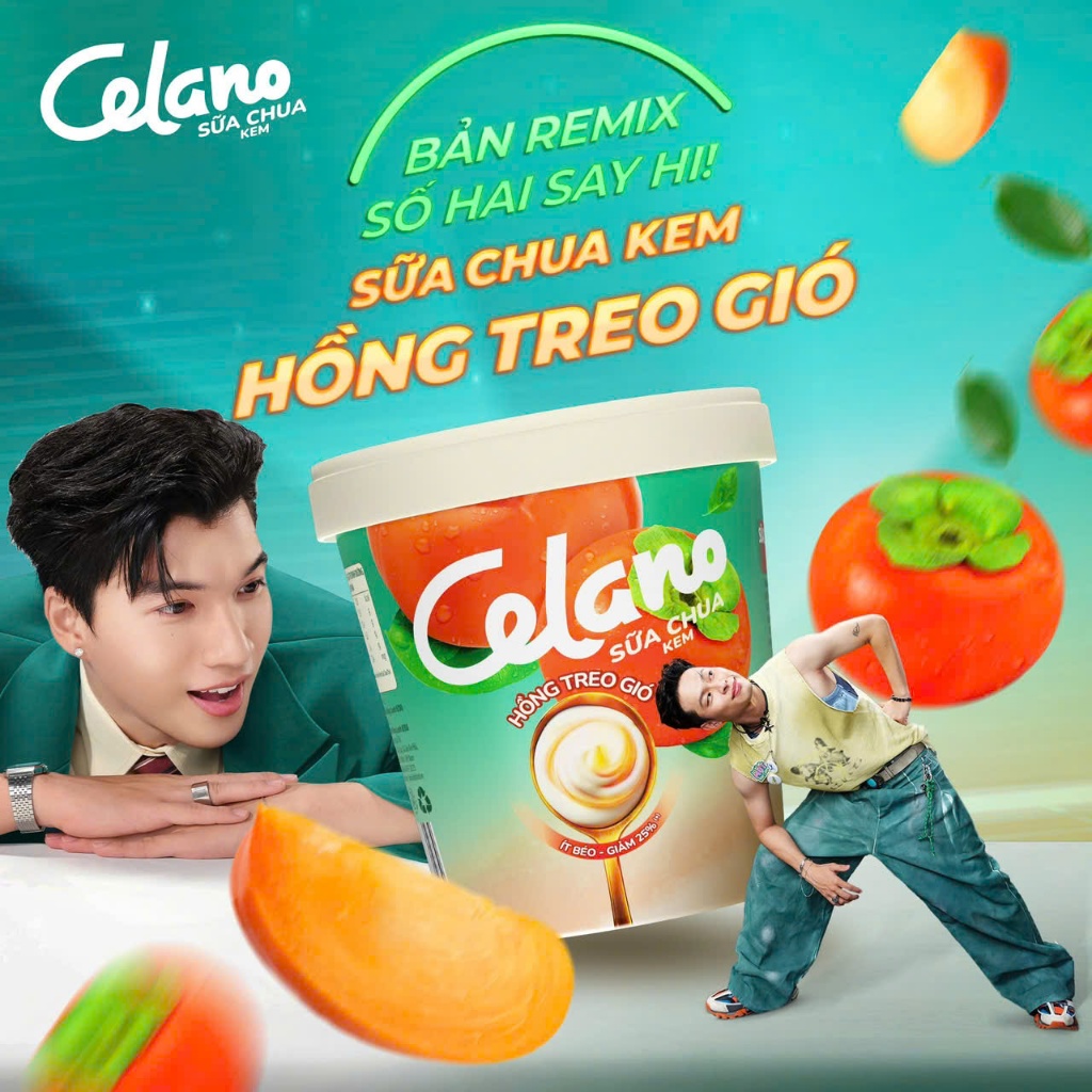 Kem hộp Celano sữa chua kem hồng treo gió (460ML)