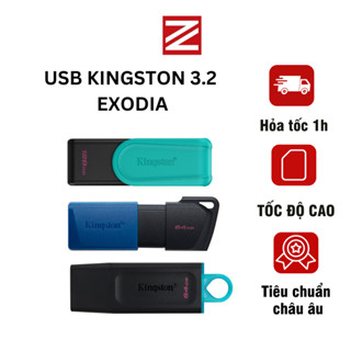 USB Kingston 3.2 DataTraveler Exodia chính hãng 64G - 128G - 256G