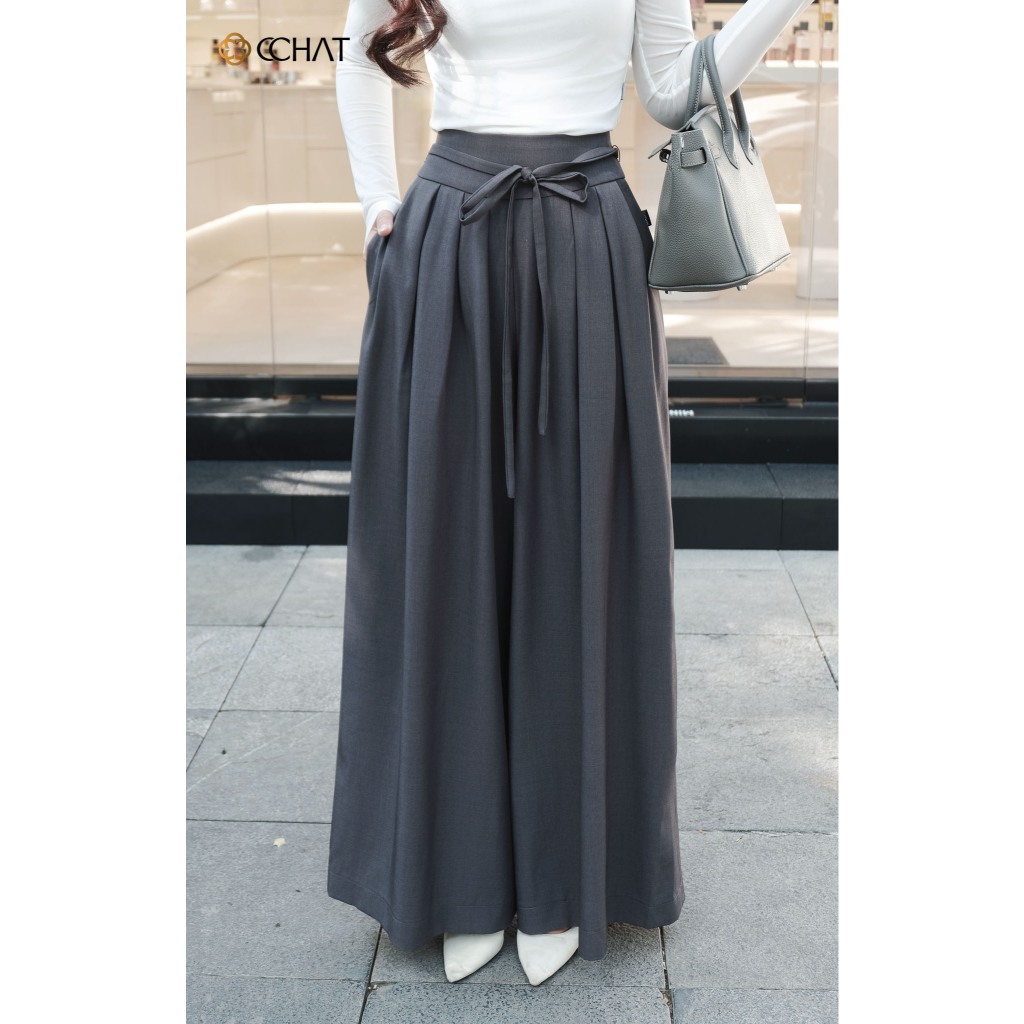 Quần Ống Rộng 𝐂𝐂𝐇𝐀𝐓 Dáng Suông Súp Ly Lauras Chất Liệu Tuytsi Cao Cấp 24QDS2044ST | BigBuy360 - bigbuy360.vn