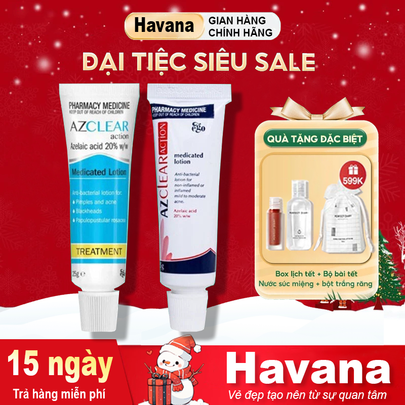 Kem đa năng Azclear Action Lotion 20% Azelaic Acid 25gr