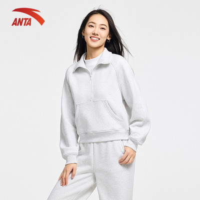 ANTA Áo Sweater Nỉ Bông Thể Thao Nữ 162548721U