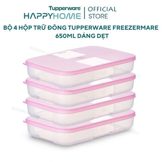  Hộp Trữ Đông Tupperware Freezermate 650ml Dẹt Kín Khí Kín Mùi Tuyệt Đối 