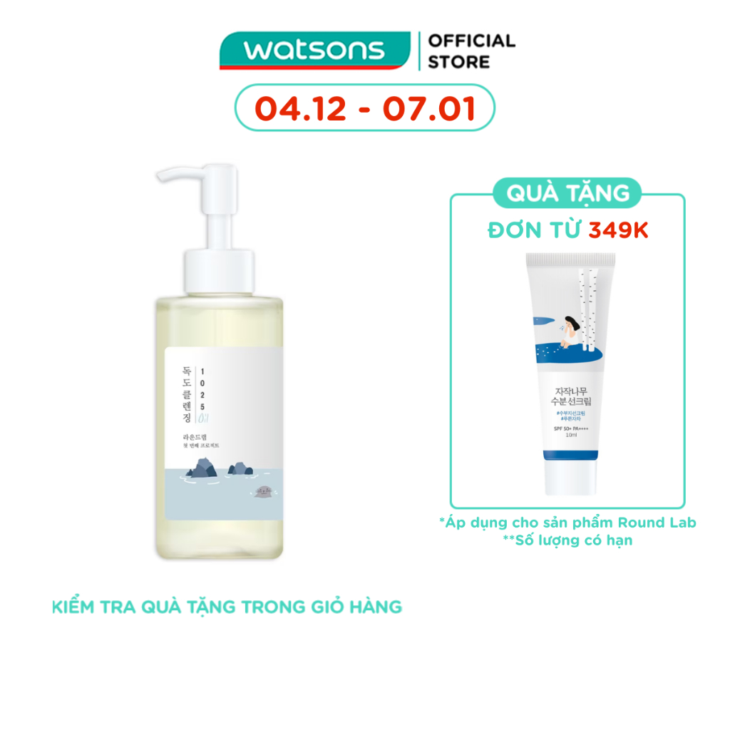 Dầu Tẩy Trang Round Lab 1025 Dokdo Cleansing Oil 200ml