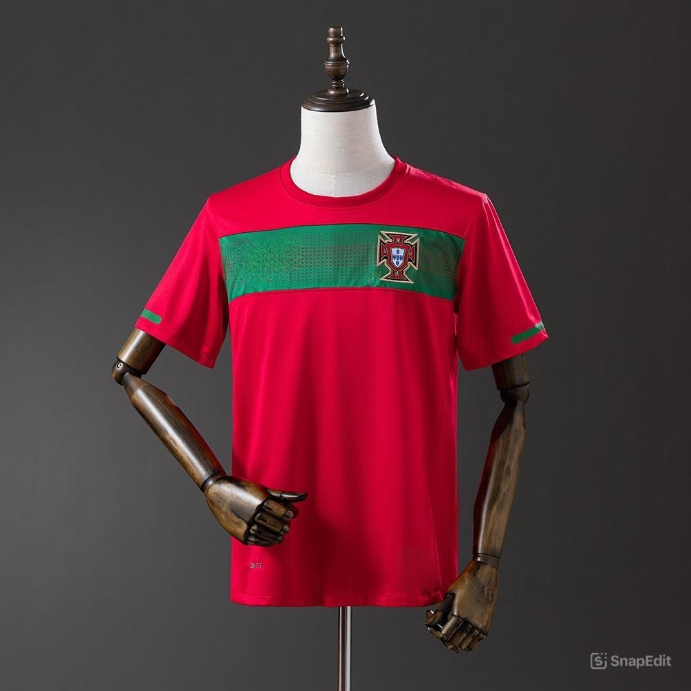 Áo Bóng Đá Retro Tuyển Bồ Đào Nha 2010 - Sân Nhà bản cao cấp vải Cotton Polyester