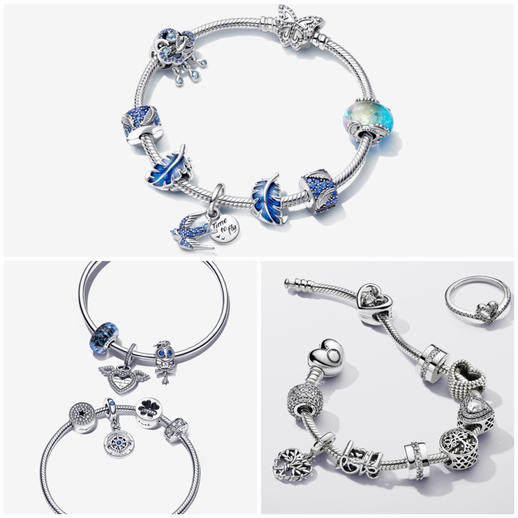 [Chính hãng giỏ 2] Charm vòng Pandora bạc 925, mạ vàng chính hãng đủ mã SP hàng lướt japan quà tặng 