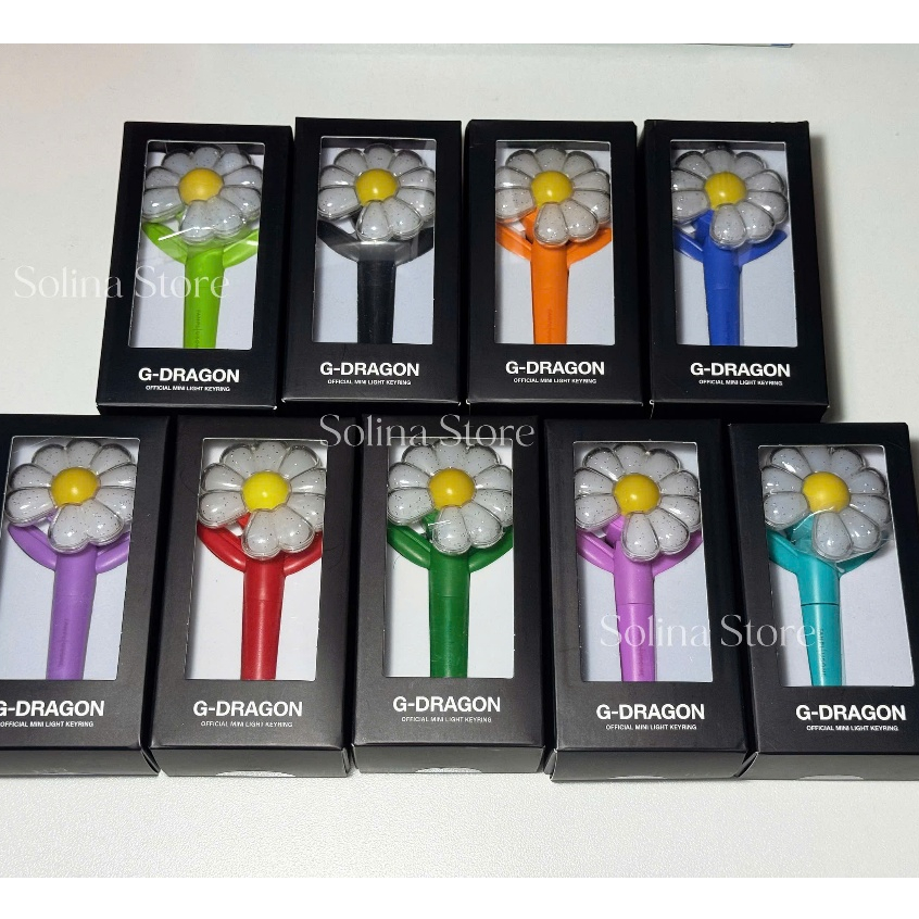 [ Übermensch ] Keyring Mini Lightstick Móc Khóa G-DRAGON Little Daisy Glow Stick Móc Khóa + Tặng quà