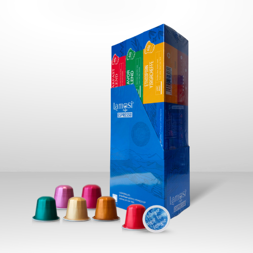 Block Cafe viên nén Lamosi 6 hộp, 1 hộp 10 viên, viên nhôm an toàn, phù hợp máy Nespresso