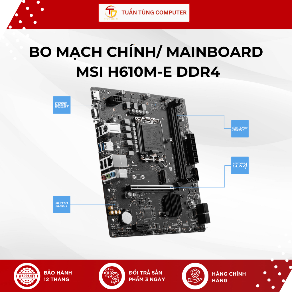 Mainboard MSI H610M-E DDR4
