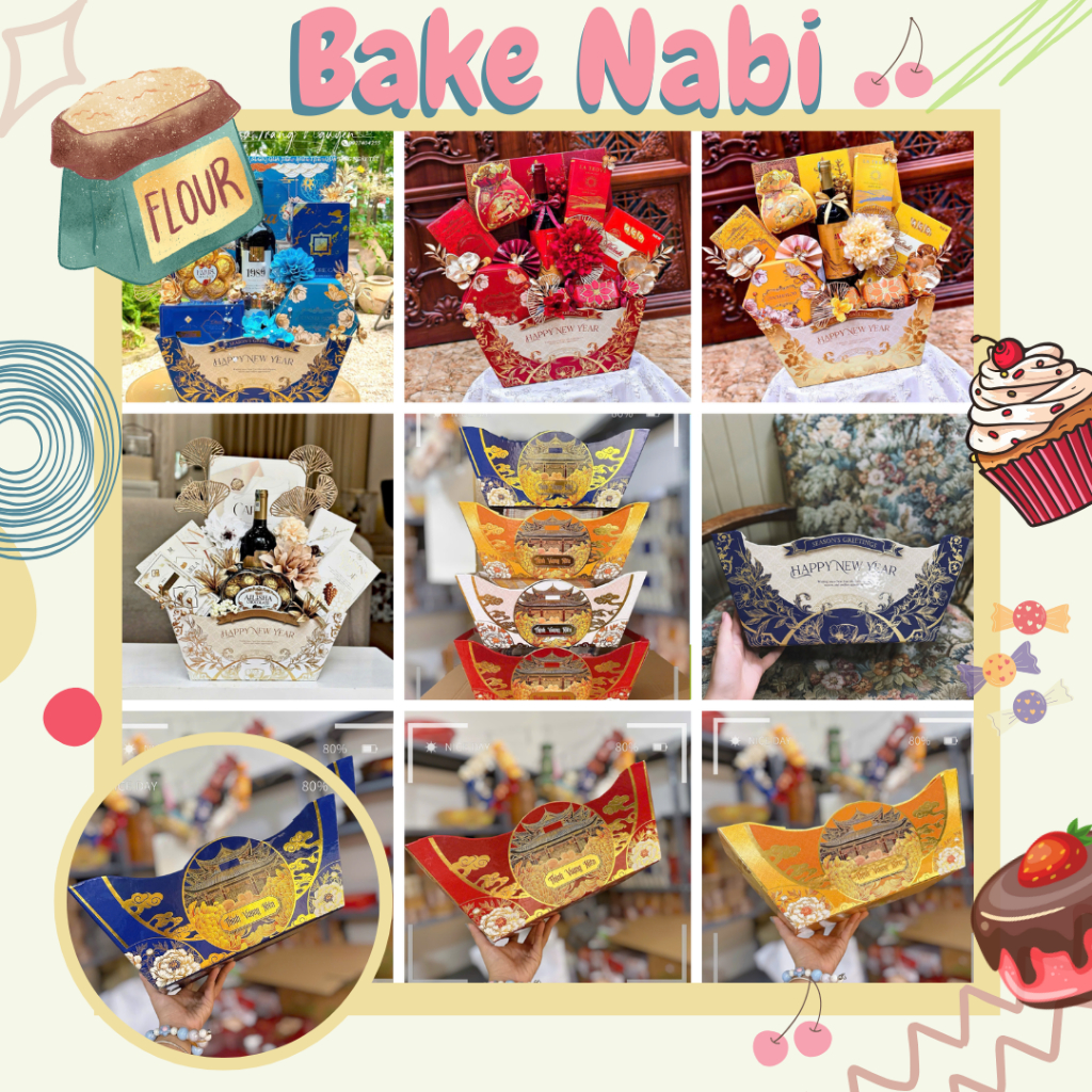 SET 5 KHAY THUYỀN GIỎ QUÀ TẾT. ĐẾ THUYỀN, GIỎ LÀM QUÀ TẾT- MẪU ĐẸP CỨNG CÁP