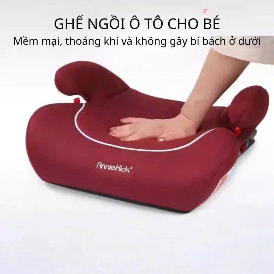 Đệm Ghế Ô Tô Cho Trẻ Em Bemande Anniekids – Booster Seat ISOFIX Cho Bé 3–12T - Ghế ngồi xe hơi trẻ em an toàn dễ cài đặt