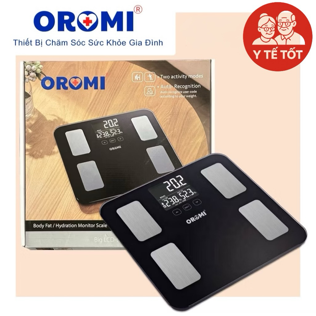 Cân sức khỏe điện tử thông minh đo chỉ số cơ thể OROMI EF881