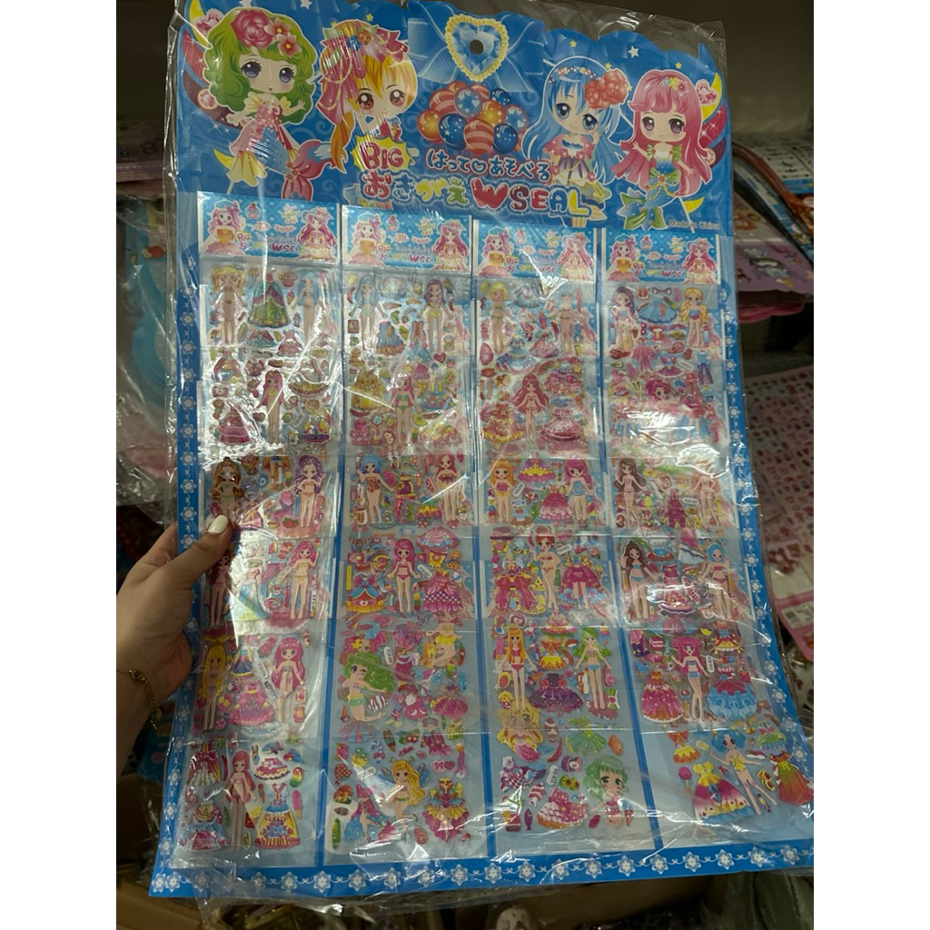 Vỉ Dán Nổi 6D (20 cái) cho bé siêu