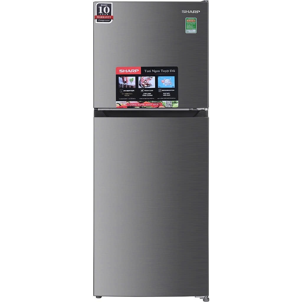 SJ-X215V-SL - Tủ lạnh Sharp Inverter 197 lít SJ-X215V-SL - Hàng chính hãng