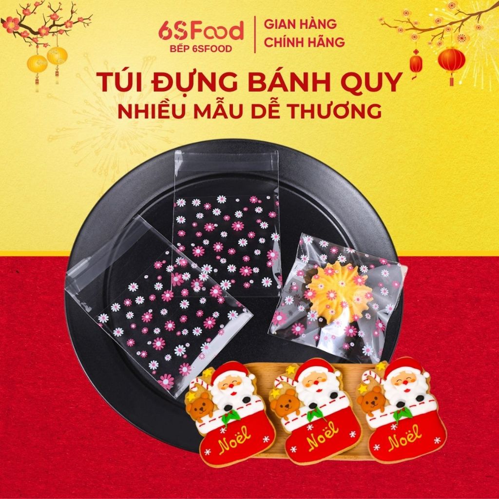 Túi đựng bánh quy, bánh bông tuyết siêu xinh, mẫu hot 2026 - 6SFOOD