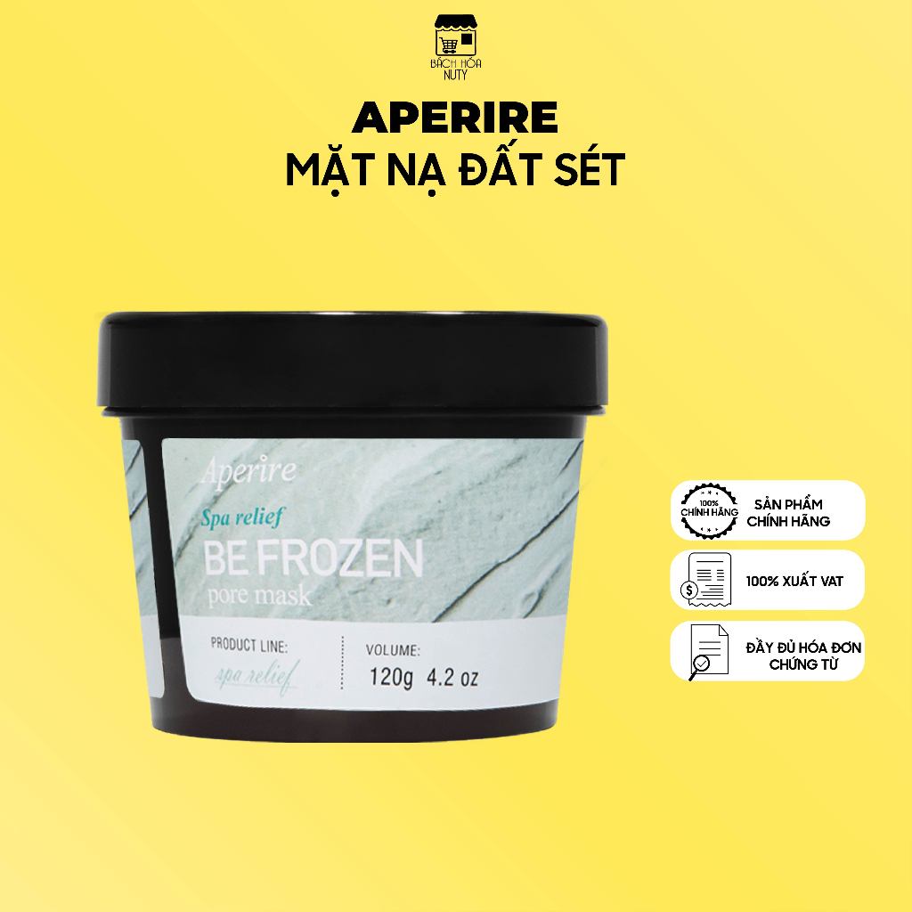 Mặt Nạ Đất Sét Aperire Băng Lạnh Thu Nhỏ Lỗ Chân Lông Spa Relief Be Frozen Pore Mask (120g)