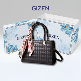   TẶNG KHĂN  Túi quai xách tay trung niên nữ tặng cho mẹ có hộp full box sang trọng đi dự tiệc công sở GIZEN TX06 