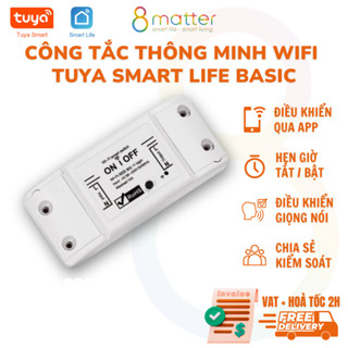  Công Tắc Thông Minh Wifi Tuya Smart Life Basic Breaker - Chính Hãng Công suất cao 3.520W - GIAO NGAY 