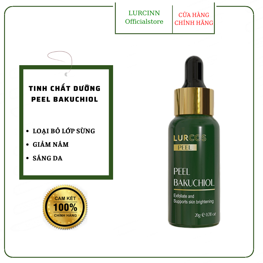 Tinh Chất Dưỡng Lurcos Peel Bakuchiol Lurcin Phục Hồi Da Và Làm Sáng Da