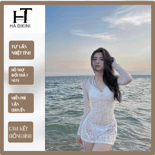 Ms 095 BiKiNi Áo lưới ren đi biển sang chảnh HÀ BIKINI | BigBuy360 - bigbuy360.vn