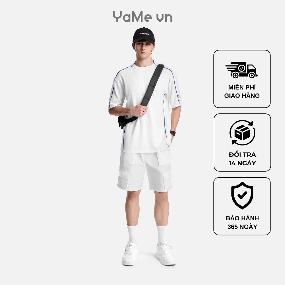 Áo Thun Nam Vải Gân DurableTex™ Chắc Chắn Mặc Bền Seventy Seven 044 Dáng Rộng Rãi F4 23552 |YaMe|