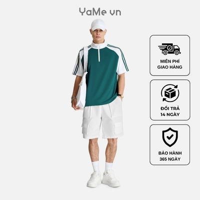 Quần Đùi Túi Hộp Nam Vải Mịn Sorona® EasyCare™ Giặt Ít Nhăn The No Style 091 Dáng Rộng Rãi F4 23567 |YaMe|