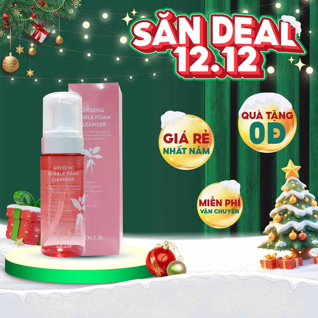 Sữa rửa mặt sủi bọt Mầm sâm Dr.LB