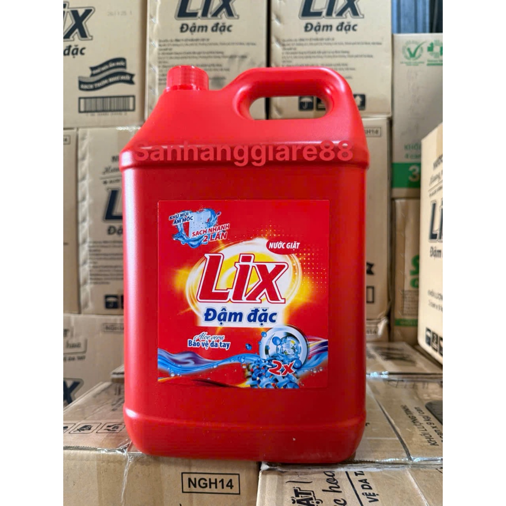 COMBO 2 CAN NƯỚC GIẶT LIX  9KG ĐẬM ĐẶC