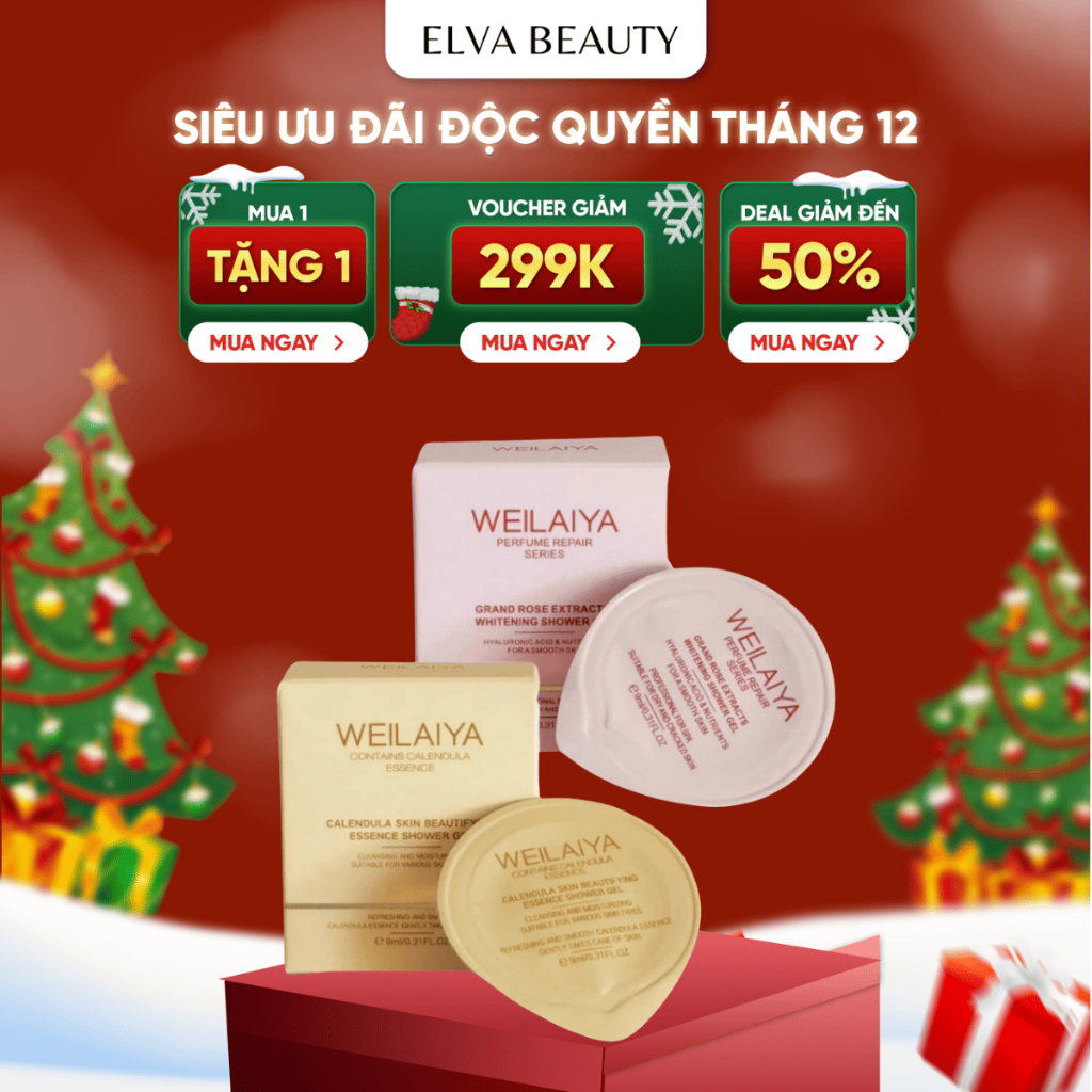 Bộ sản phẩm mini Weilaiya sữa tắm dùng thử tiện lợi