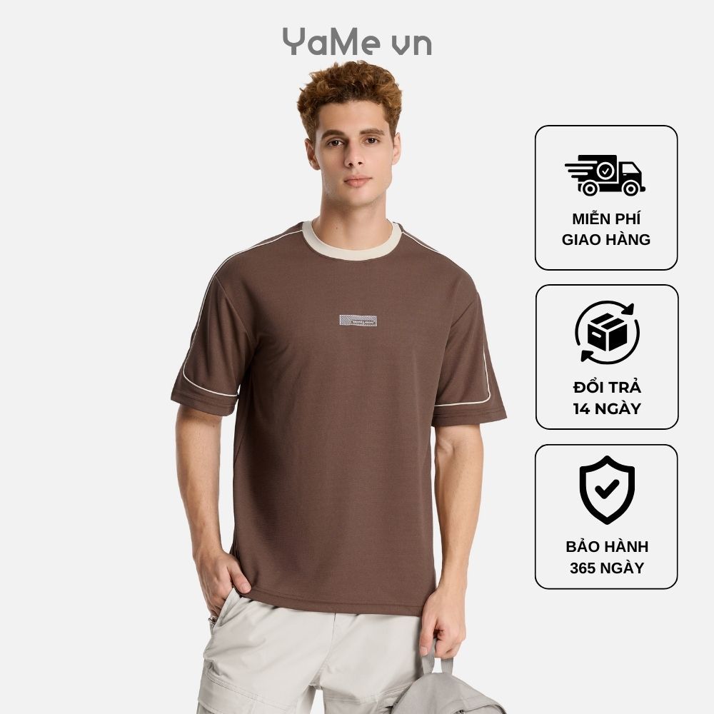 Áo Thun Nam Vải Tổ Ong EasyCare™ Chống Nhăn Giữ Dáng Tốt Seventy Seven 042 Dáng Rộng Rãi F4 23558 |Y