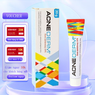  Kem Giảm Mụn Mờ Thâm Acne Derm 20% Azelaic Acid Dưỡng Ẩm Sâu 20g 
